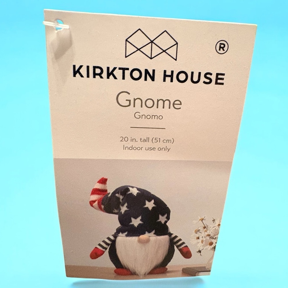Patriotic 20” Gnome Plush 3 Wick Candle,  30” x 60” American Flag Beach Towel - Picture 8 of 16